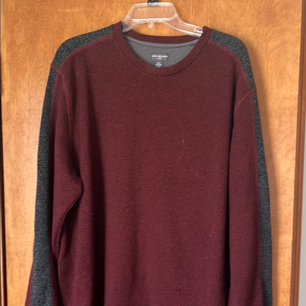 Van Heusen Red Sweatshirt and Hoodie for Casual Wear